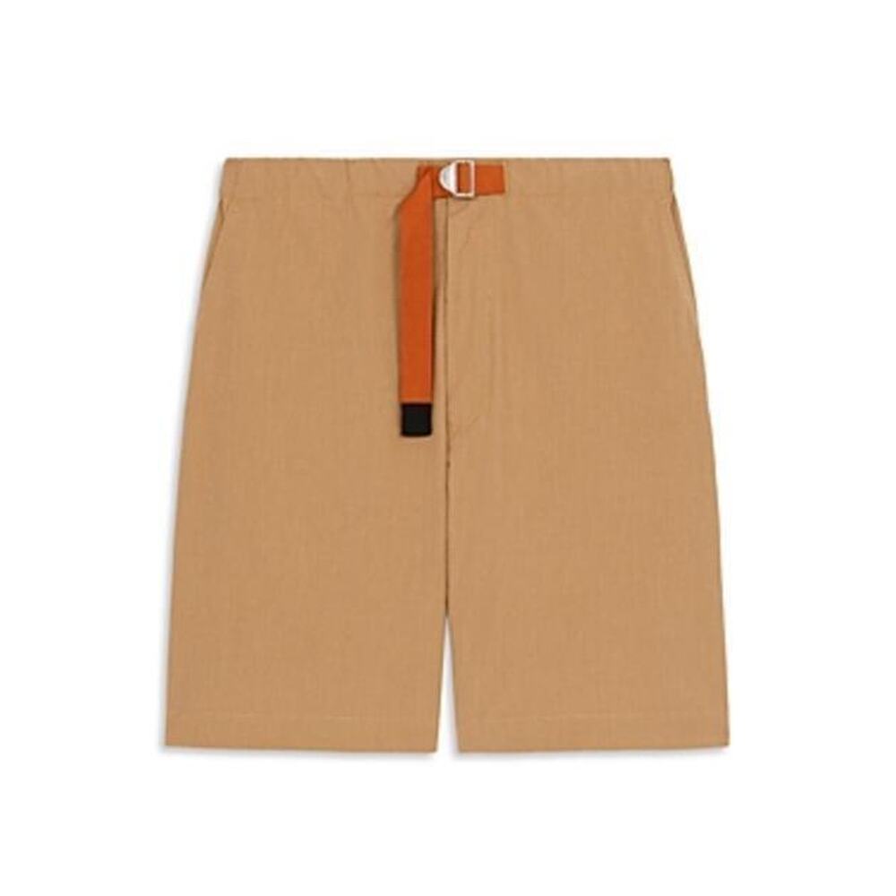 Kenzo Elasticized Regular Fit Belt Shorts Brown Size XL